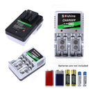 Battery Charger for AA/AAA/9V/Ni-MH/Ni-Cd Rechargeable Batteries US Plug