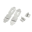 2 Set Cabinets Gates Padlock Latch Door Hasp Staples Screws OZ BX