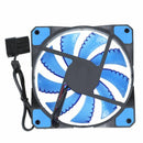 15 Lights LED PC Computer Chassis Fan Case Heatsink Cooler Cooling Fan DC 1 C2E3