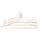 Metal Strong Clothes Coat Dress Hangers Pack of 10 Chromium-Plated Non-Slip