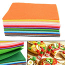 41pcs Colorful Felt Sheets Rainbow DIY Craft Polyester Wool Blend Fabric Kit