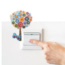 DIY Tree Diamond Painting Luminous Switch Stickers Outlet Wall Decals Decor
