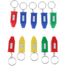 10pcs Mini UV Keychain LED Key Ring Flash Flashlight Torch Anti Blue Light L %a