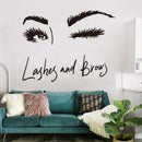 Eye Lashes Extensions Beauty Salon Wall Decor Eyebrows Make Up Wall Stic OZ FT
