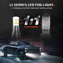 2PCS 6 Sides LED Headlight Kit H7 High Low Beam DOB LED Bulb Car Lighting 3