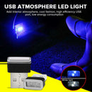 10PCS Mini USB LED Light Blue Lamp For Car Atmosphere Lamp Bright Flexible
