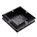 Thailand Style Wood Cigar Ashtray Tobacco Ash Tray for Patio/Outdoor/Indoor -