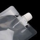 1PC 500ml clear spout stand up bag liquid juice flask pouch bags with cap B Gw