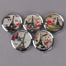 Woman makeup compact pocket tower mirrors portable double-side folding mirror JR