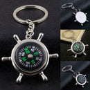 Fashion Unisex Compass Metal Car Keyring Keychain Key Chain Ring Hot Keyfob Z0X0