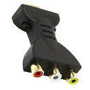 Composite HDMI to AV M/F Red White Yellow 3 RCA Adapter for Home Theater