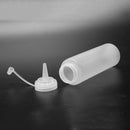 8X Clear White Plastic Squeeze Sauce Ketchup Cruet Oil Bottles 8oZ
