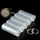 10PC 40mm Clear Round Plastic Coin Capsules Containers Coin Protector Case