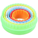 6pcs Pastry Mold for Cake Cookie For Christmas Kitchen, Round