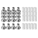 40Pcs Ceramic Sleeve Metal Adapter Connector Repair for Red