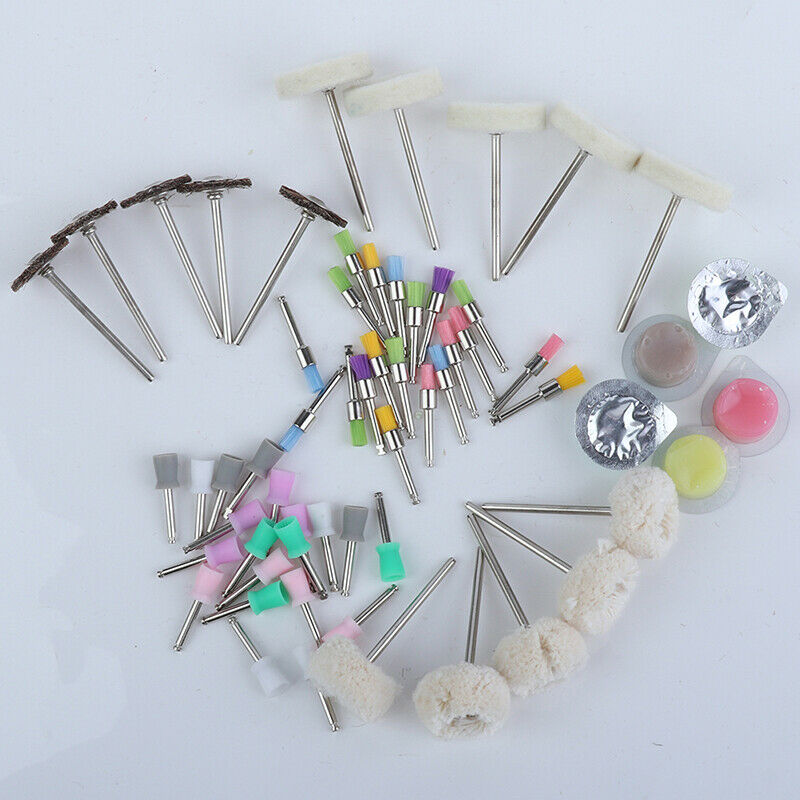 Dental Tooth Polishing Paste Bristle Wool Wheel Prophy Brush Cup Polishing Kit3C