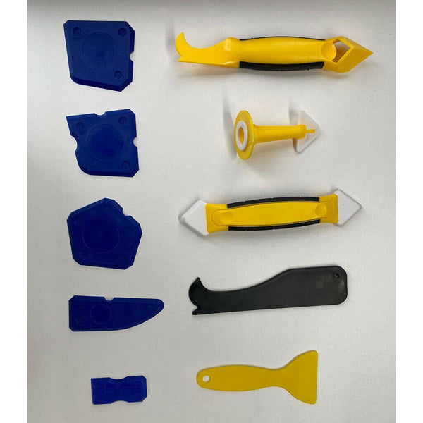 3 Sets of Nozzle Scraper Caulk Sealant Cleaning Kit