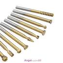 20 x HSS Ti Routing Wood Rotary Milling Cutter Tool Set Router Bit Set 3mm Shank