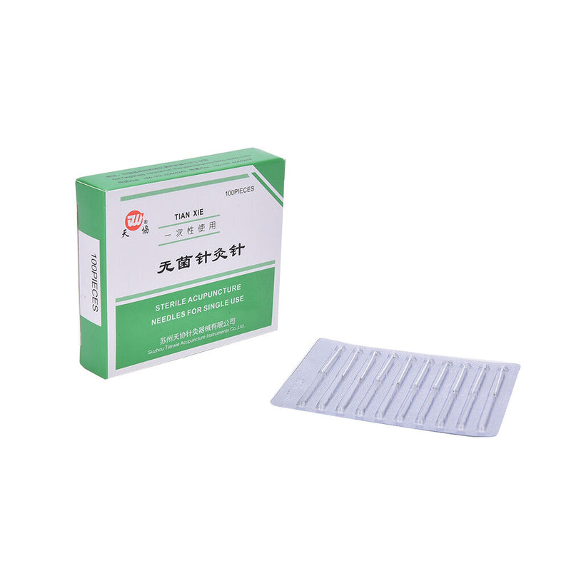 Authentic 100pcs Acupuncture Disposable Needle Sterile Needles Single Use FT
