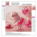 5D DIY Full Drill Diamond Painting Dancing Hedgehog Cross Stitch Embroidery