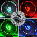 Rechargeable Bike Wheel Hub Lights Waterproof LED Cycling Colorful Spoke Lights