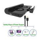 Cell Phone Cooler, Usb Cooling Dual Fan Radiator/Stand Holder/Power Bank Wi
