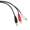 High Quality Computer 1/8  3.5Mm Male Mini Plug To 2-Rca Stereo Audio Cable  RES
