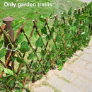 Yard Decoration Outdoor Plant Climb Expandable Retractable Garden Fence Wood DIY