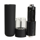 Electric Salt Spice Pepper Herb Mills Grinder with LED Light Black