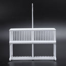 2 in 1 White 24 Pieces Microscope Slides Staining Rack Dish Set H4Q1