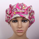 2/set Women Men Printed Cotton  Hat Bouffant Scrub Cap  Cap