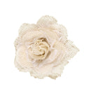 5 Packs Burlap Flowers Set,Lace Burlap Ribbon Rolls,Handmade Burlap Flowers and