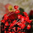 4m 40LED Copper Wire String Light Rhomb Heart Valentines Day Decor Light