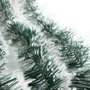 2M Long Dark Green & White Tinsel Christmas Decorations Tree Fashion Decor LJAU