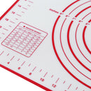 Baking Mats Silicone Cake Dough Kneading Rolling Non-Stick Sheet Red