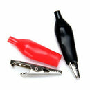 10 Pairs Insulated Covers Nickel-plated Steel Crocodile Clips--Black and Re