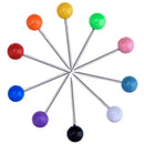Push Pins 600-Count Map Tacks Marking Pins 1/8-Inch Plastic Beads Head, Wit X7P8