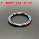 Replacement Carbon Fiber Car Engine Start Stop Ring Trim For BMW 3 E90 E92 E93