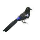 2x Artificial Decorative Bird Realistic Crows Raven Statue Garden Decor