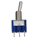 4 Pcs AC 125V 6A 3 Pin SPDT On/Off/On 3 Position Mini Toggle Switch Blue