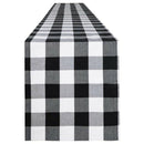 14 X 108 Inch Buffalo Check Table Runner Cotton-Polyester Blend Handmade Bl