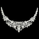 Wedding Party Bridal Bridesmaid Flower Crown Tiara+Necklace Earring Set Q6B9