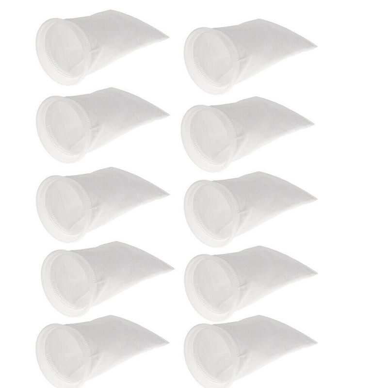 10pcs 100um Aquarium Tank Filter Bag Fish Tank Felt Filter Sock inch Ring Dia.