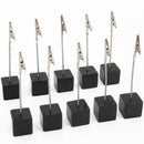 10Pcs Table Number Holder Name Place Card Holder Memo Clip Holder Stand Not