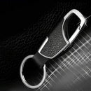 Men's Fashion Metal Leather Auto Keyring Keychain Key Chain Ring Keyfob Hot