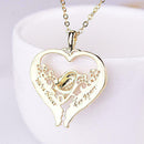 Love Heart Bird Necklace Bird on a Heart Shaped Tree Branch Nacklace A0M2 G Q7Z4