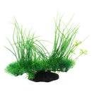 Aquarium Emulational Green Plastic Long Leaf Plant Decor 20cm