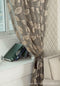 Modern Leaf Voile Curtain Tulle Window Drapes Panel Sheer Blinds Valance Grey