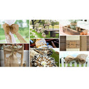 2 Pcs Faux Jute Hessian Ribbon Tape Jute Burlap Wedding Embellishment 10M