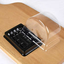 50x Clear Plastic Cupcake Packaging Box Cake Square Wedding Favors Box Gift Box
